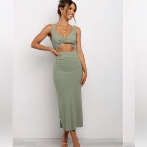 Petal and pup - APOLLO DRESS - OLIVE - sz 6